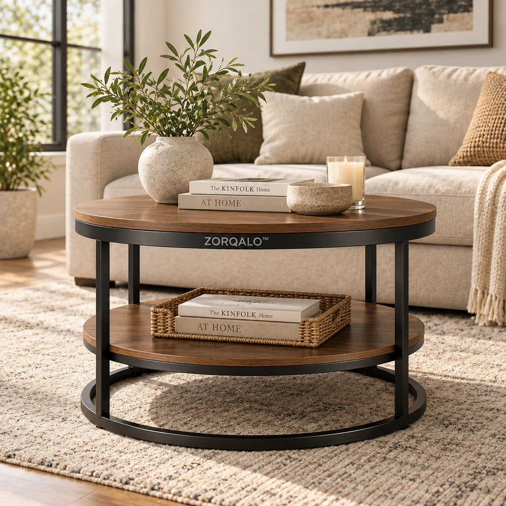 ZORQALO™ Modern Minimalist Two-Tier Coffee Table image 2