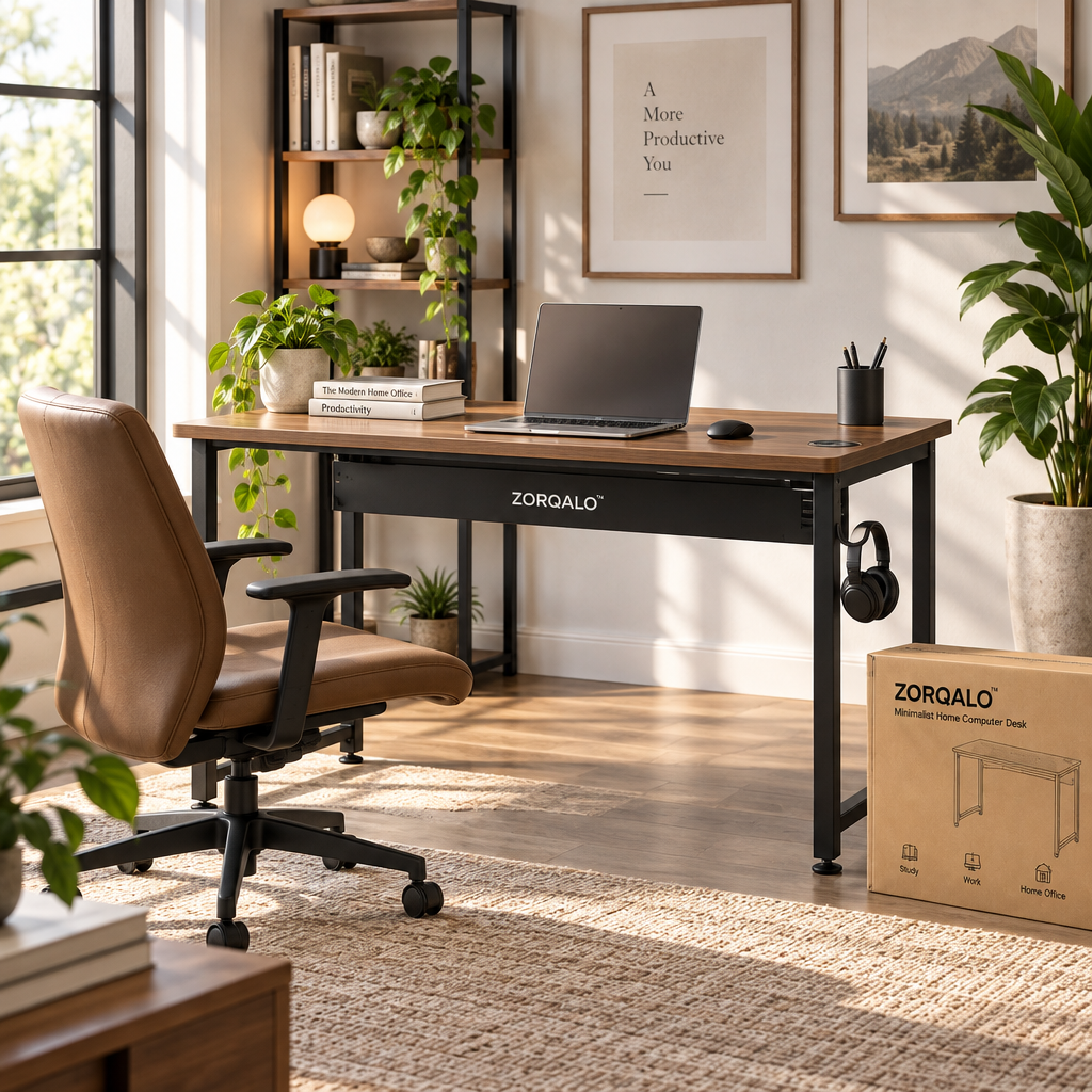 ZORQALO™ Minimalist Home Computer Desk image 2