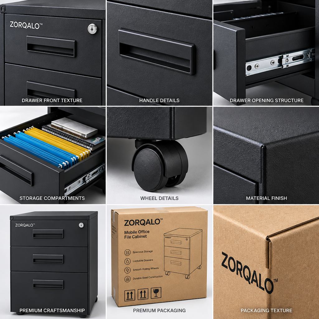 ZORQALO™ Mobile Office File Cabinet image 3