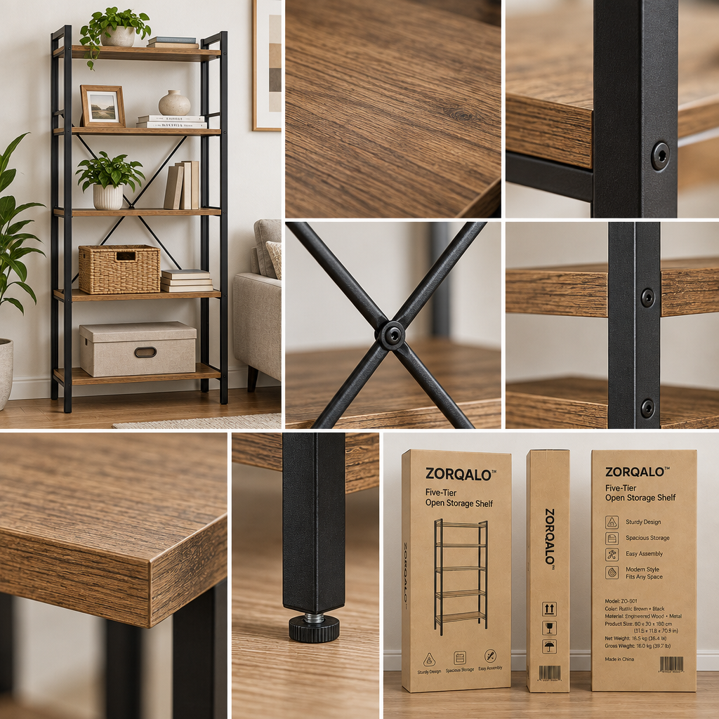 ZORQALO™ Five-Tier Open Storage Shelf image 3