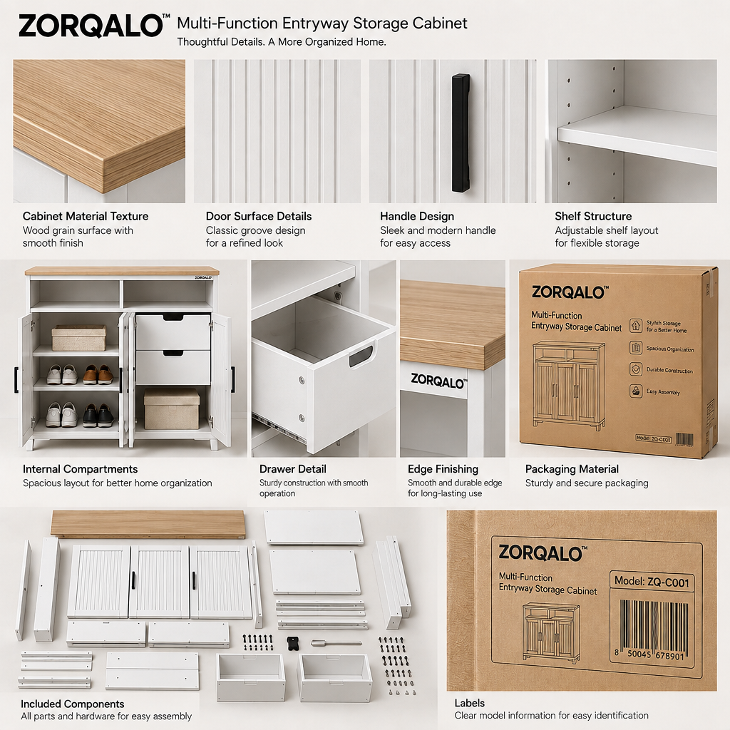 ZORQALO™ Multi-Function Entryway Storage Cabinet image 6
