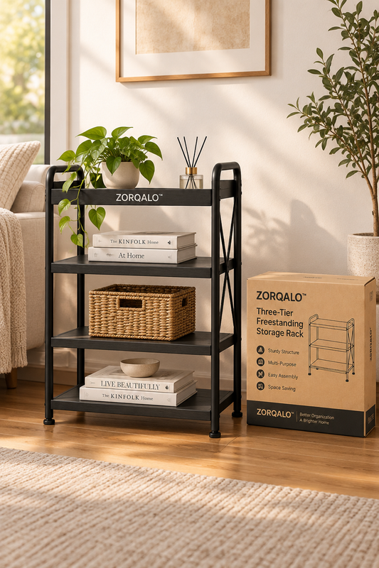 ZORQALO™ Three-Tier Freestanding Storage Rack primary image