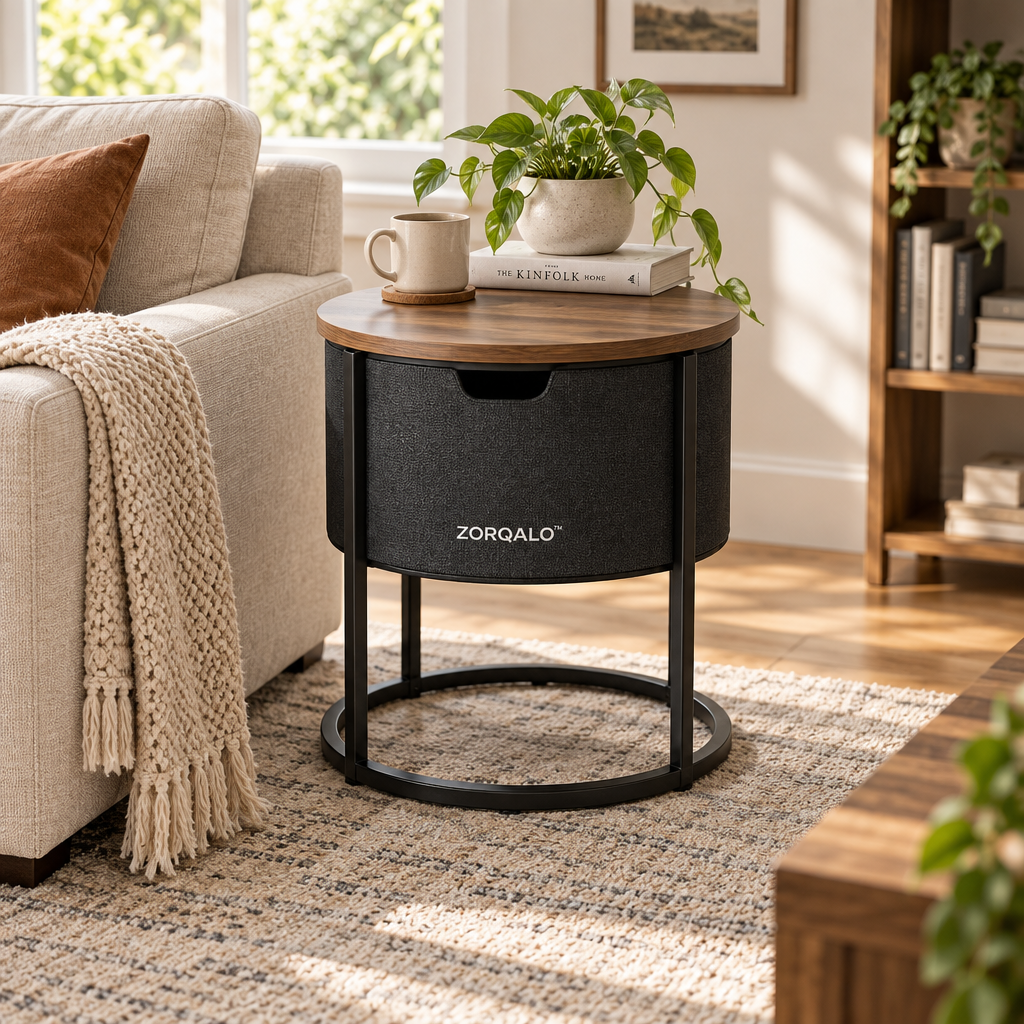 ZORQALO™ Multi-Function Side Table with Storage image 2