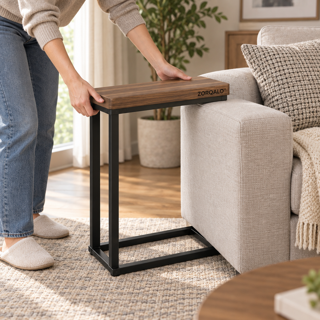 ZORQALO™ Slim Sofa Side Table image 4