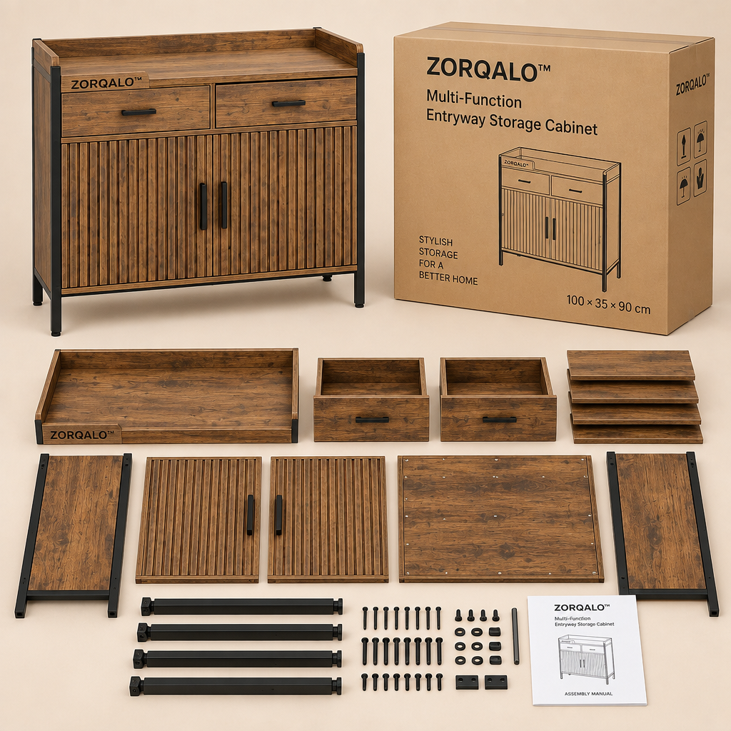 ZORQALO™ Small-Space Two-Tier Buffet Cabinet primary image