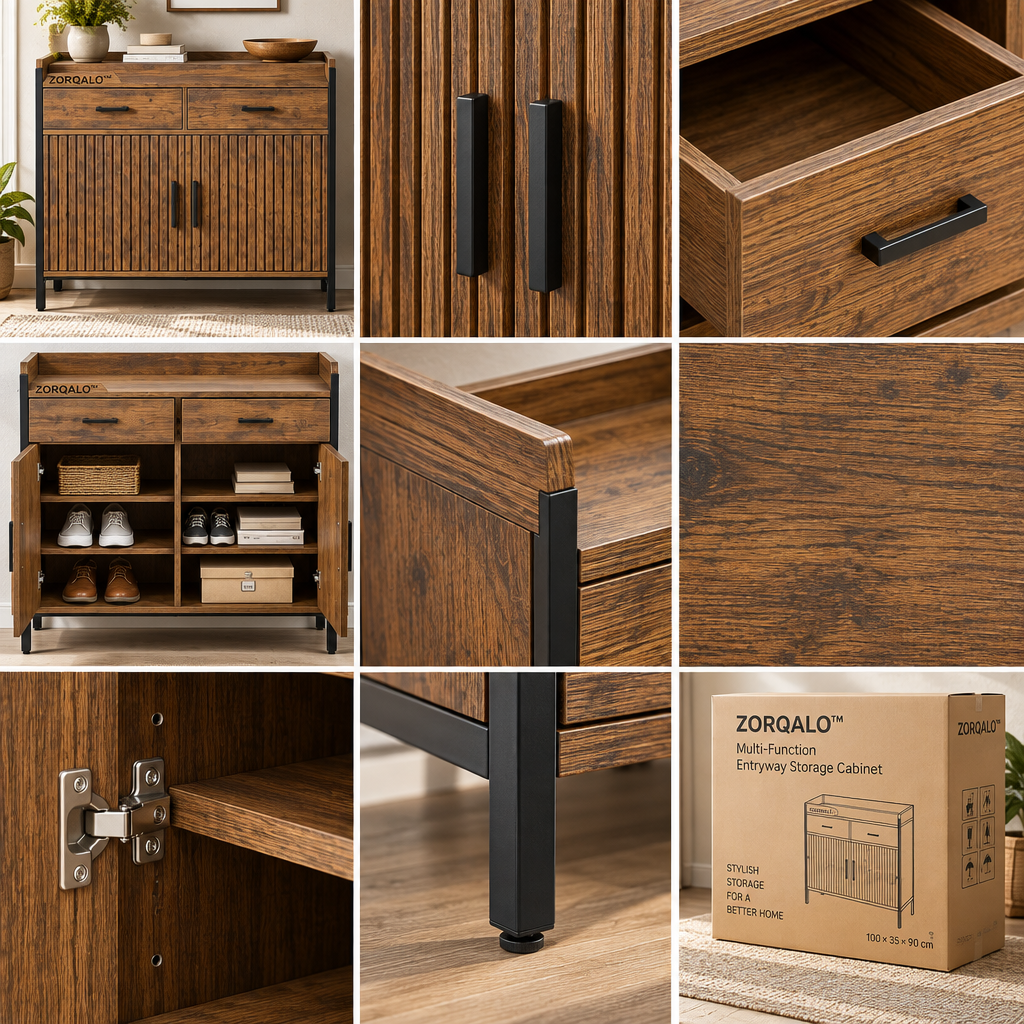ZORQALO™ Small-Space Two-Tier Buffet Cabinet image 3