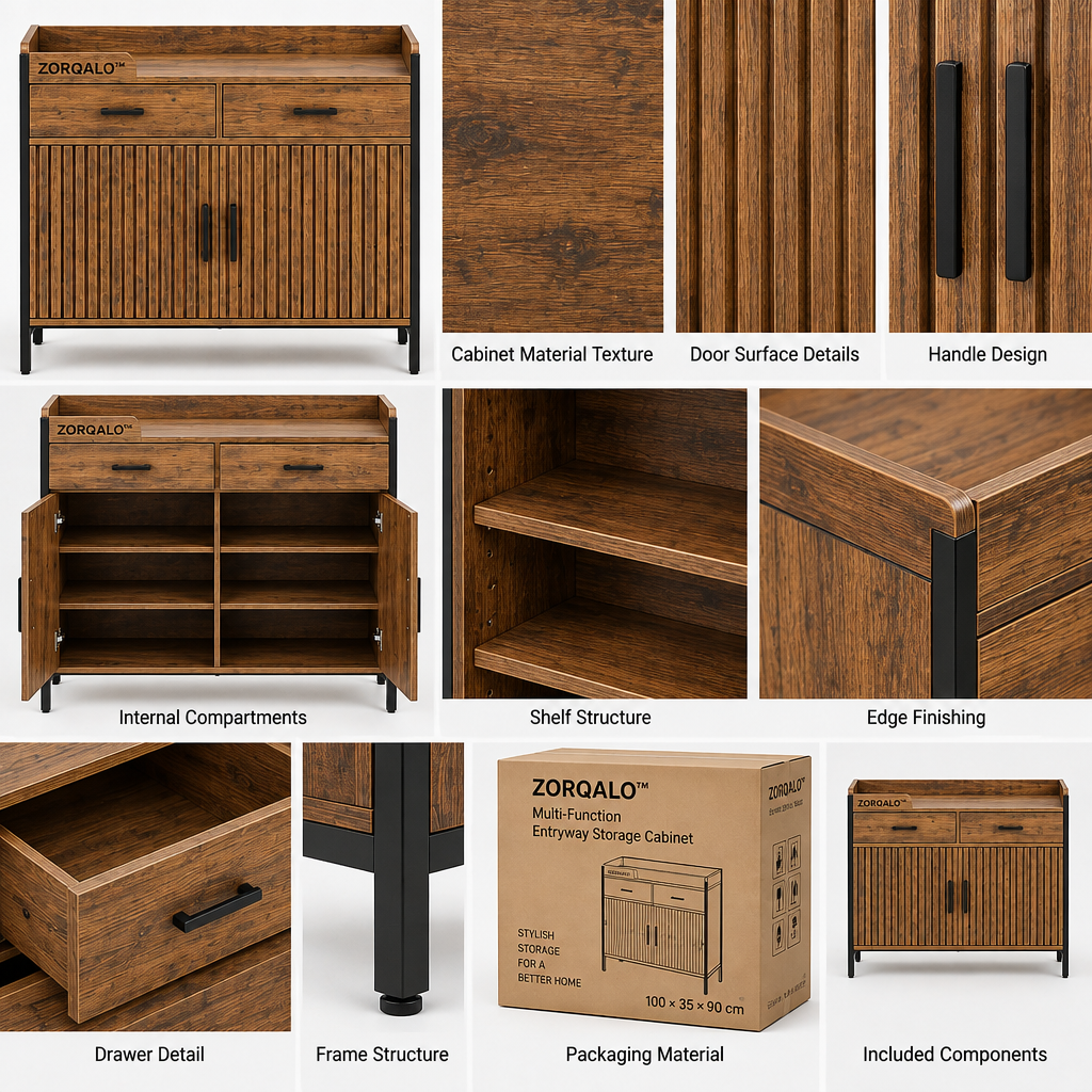 ZORQALO™ Small-Space Two-Tier Buffet Cabinet image 6